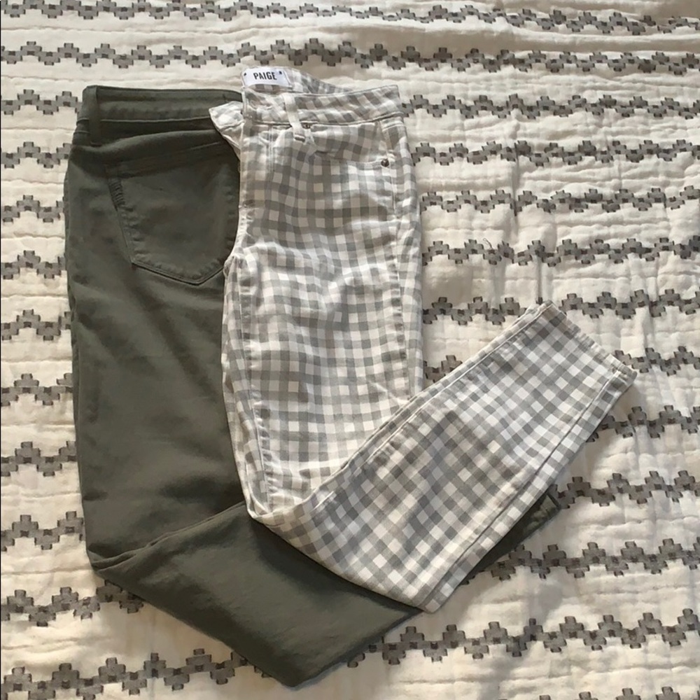 2 pairs of Paige jeans